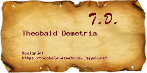 Theobald Demetria névjegykártya